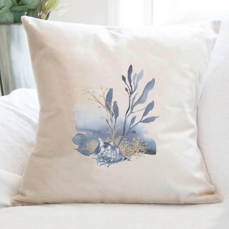 Queen Shell Splash - Square Canvas Pillow