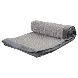 RETREAT STEELE Wool Velvet Throw (130 x 170cm)