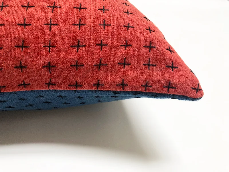 Indigo & Madder Pillow Cover 18x18in