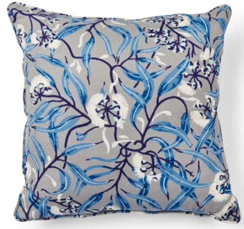 River Gum Blue Pillow Cover