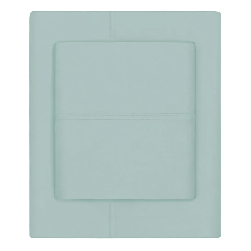 Seafoam Green 400 Thread Count Sheet Set (Fitted, Flat, & Pillow Cases)