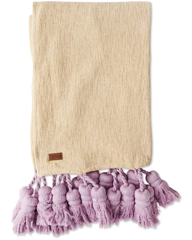 Shortbread Tassel Throw