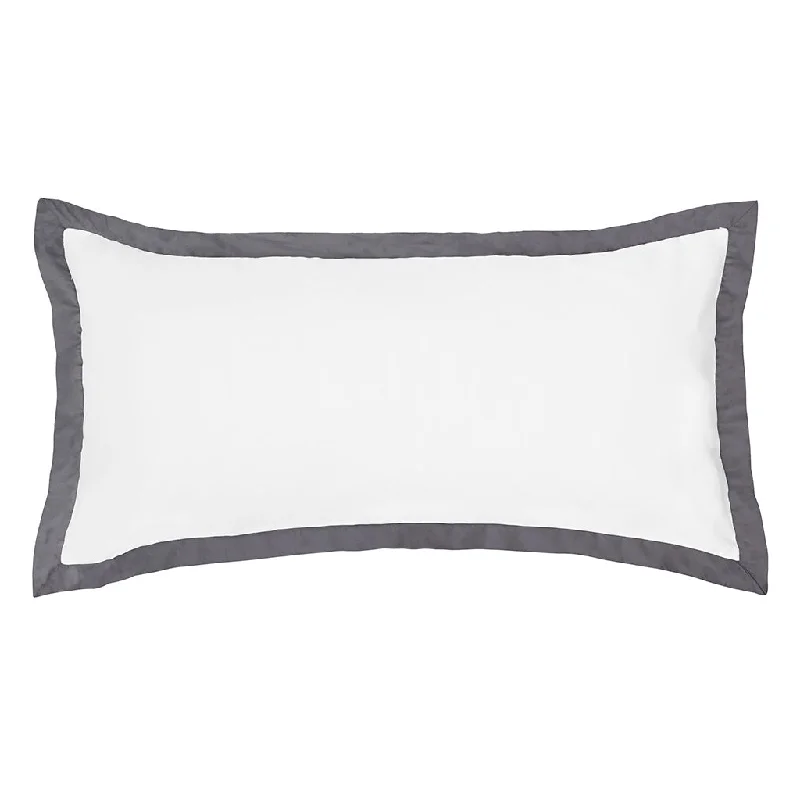 The Linden Charcoal Grey Throw Pillow