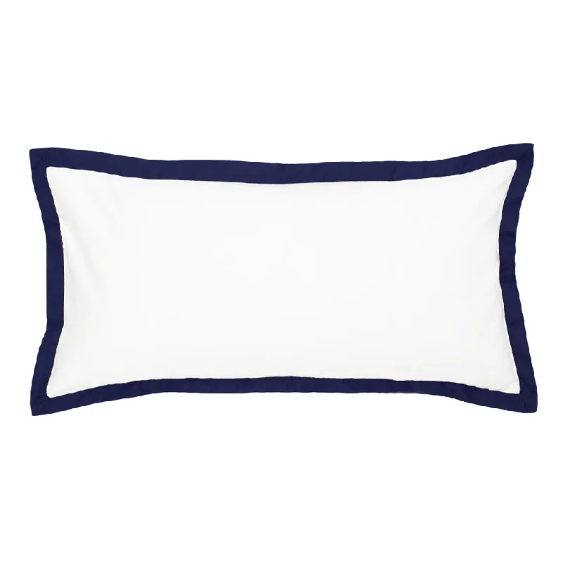 The Linden Navy Blue Throw Pillow