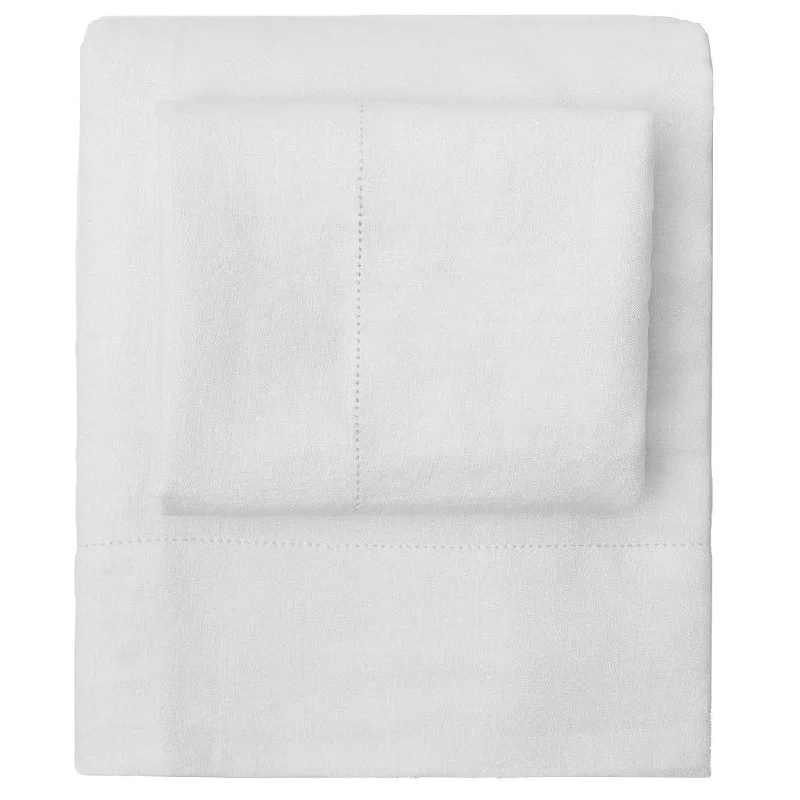 The White Belgian Linen Sheets