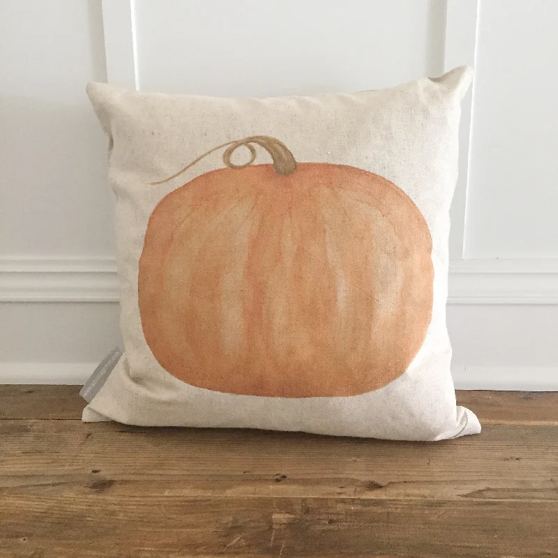 Watercolor Pumpkin Pillow Cover