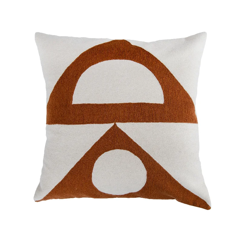 ZAZA SHAPES PILLOW - OCHRE